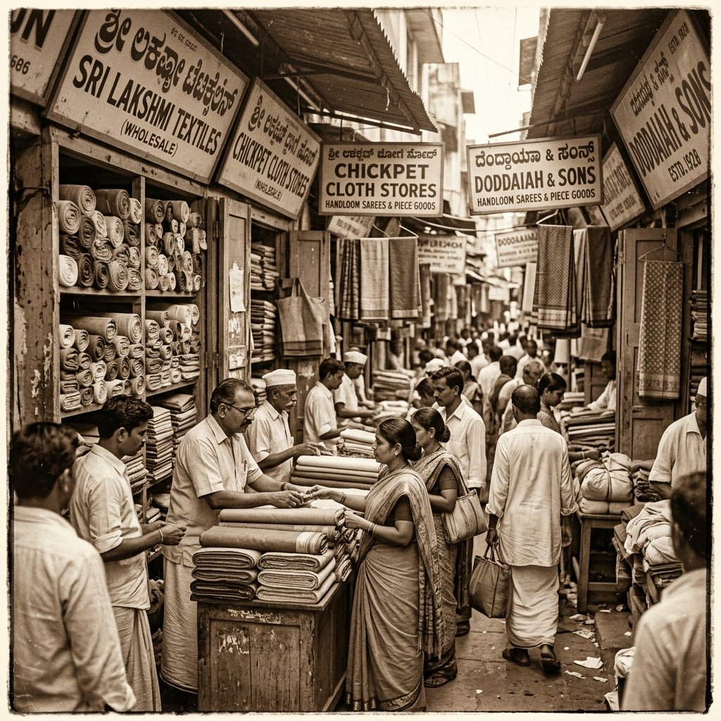 Bengaluru Chickpet Heritage Street Scene